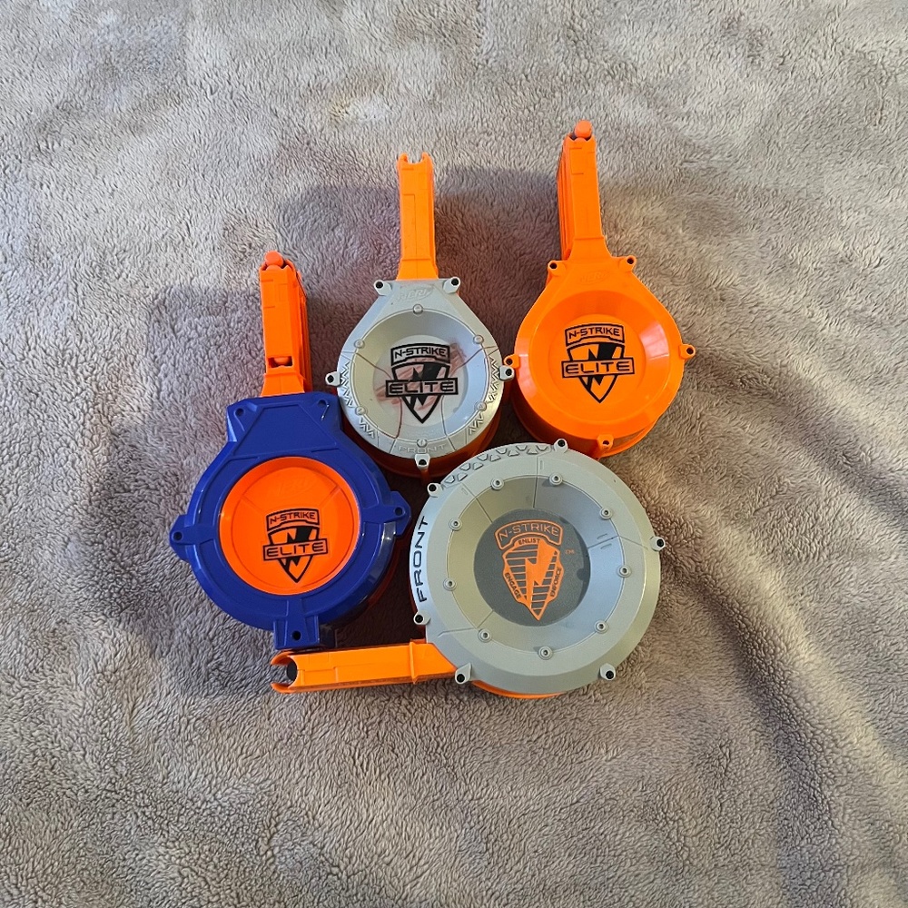 Nerf Huge Drum Mags (Nice Bundle)